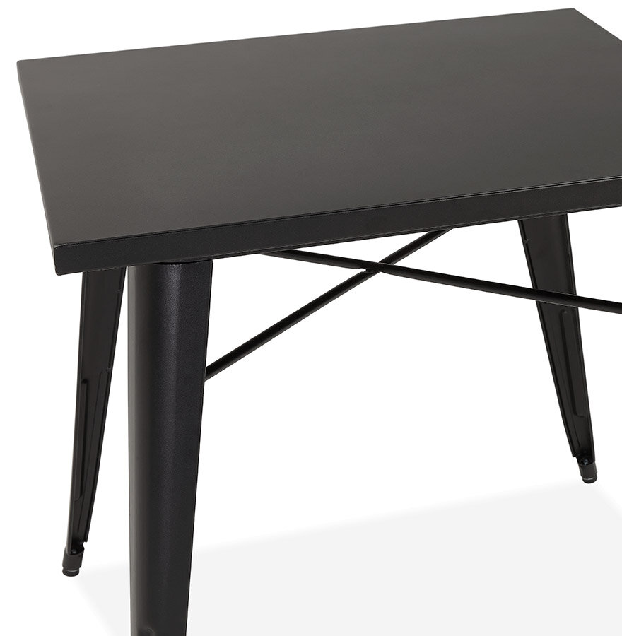 Maysun - Industri&euml;le Eettafel - CAYA Zwart 76X76 CM