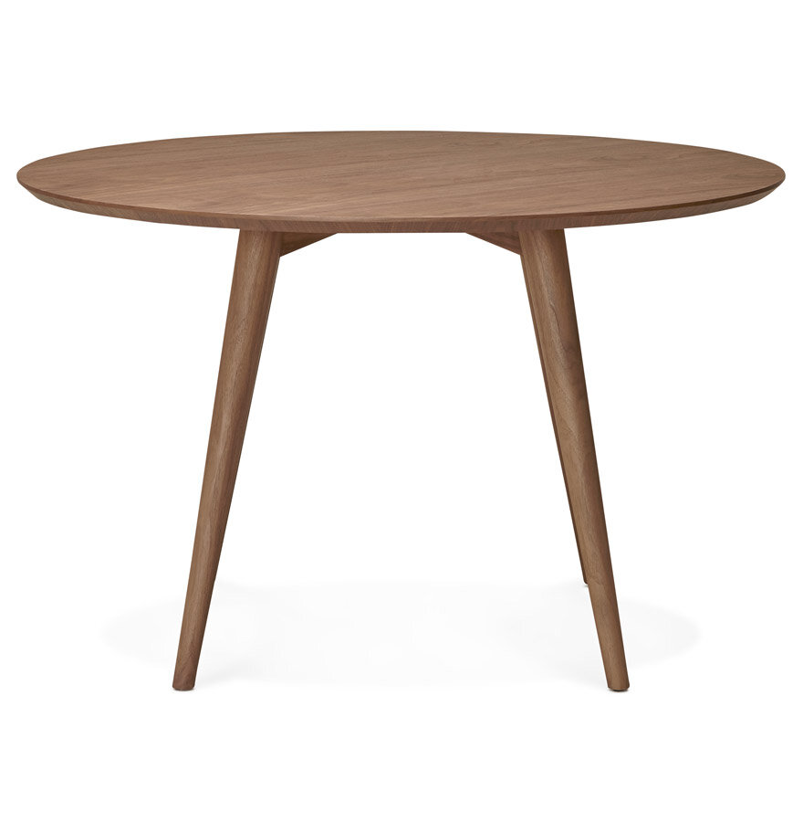 Maysun - Design Eettafel - JANICE Walnoot &Oslash;120 CM