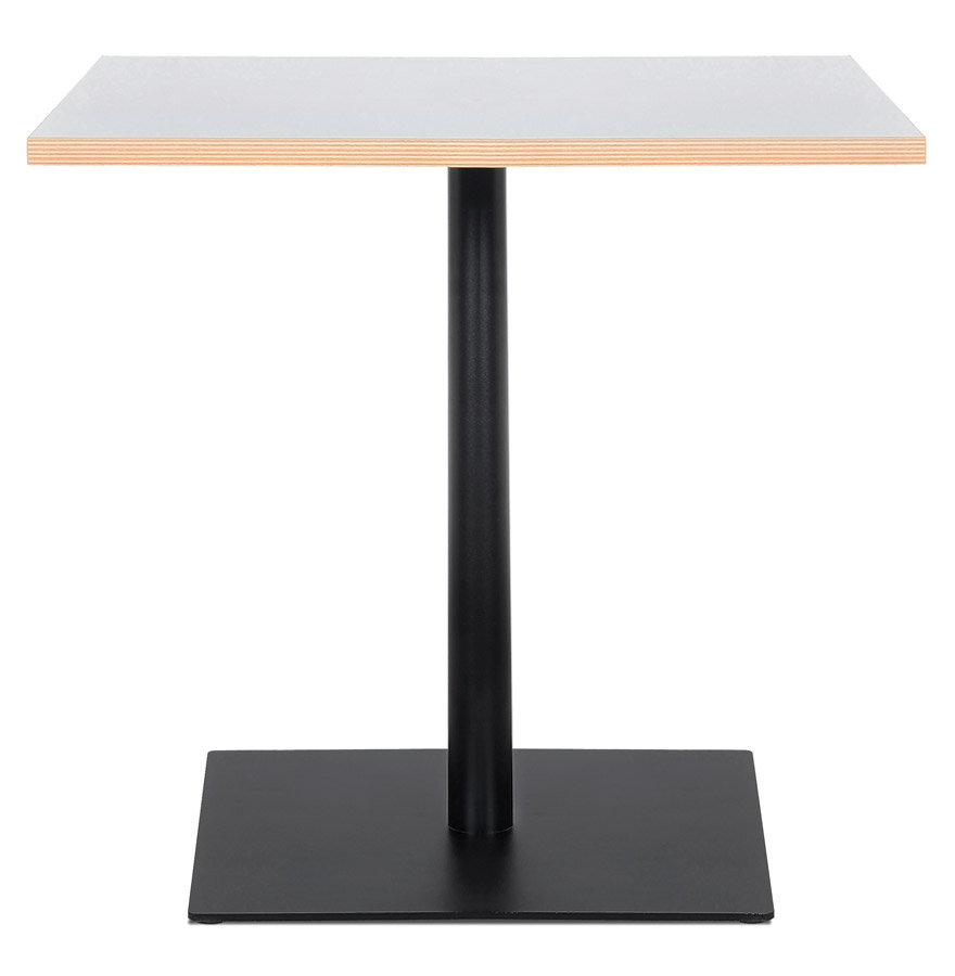 Maysun - Design Bistrotafel - BEAU Wit-Zwart 80X80 CM