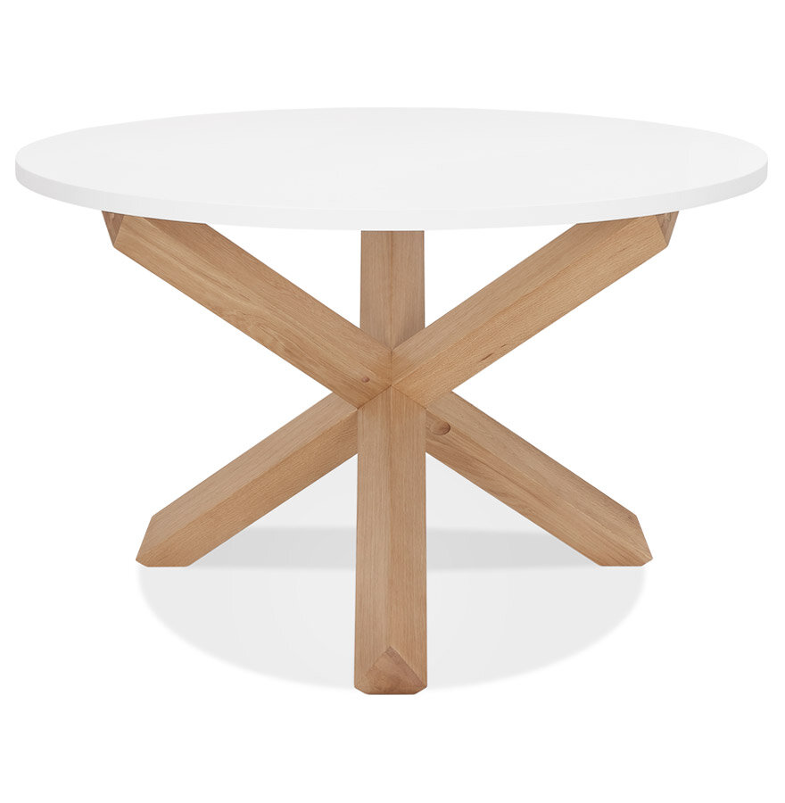 Maysun - Design Eettafel - LIZZIE Wit &Oslash; 120 CM