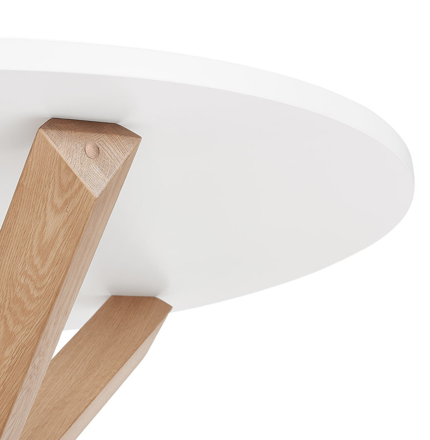Maysun - Design Eettafel - LIZZIE Wit &Oslash; 120 CM