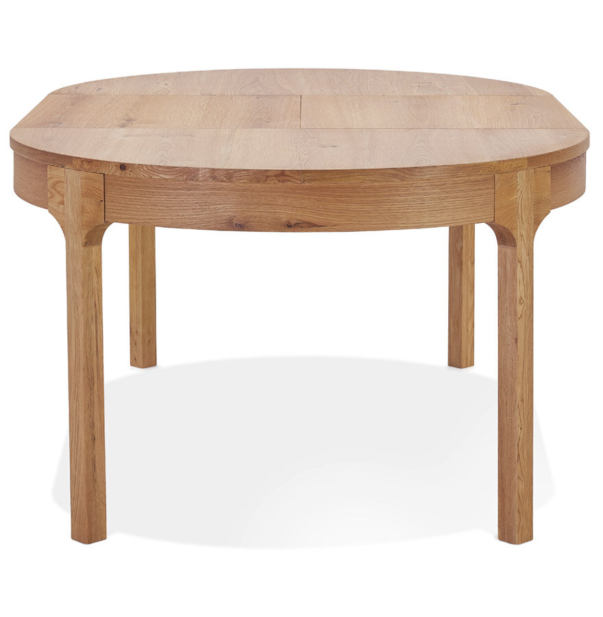 Maysun - Ronde uitschuifbare Eettafel - MARISHA Naturel &Oslash; 120(180) X 120 CM