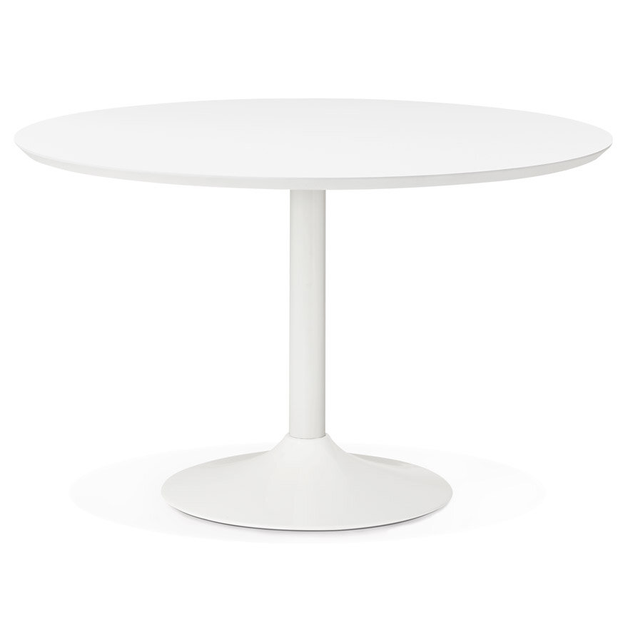 Maysun - Design Eettafel - BRITTE Wit &Oslash; 120 CM