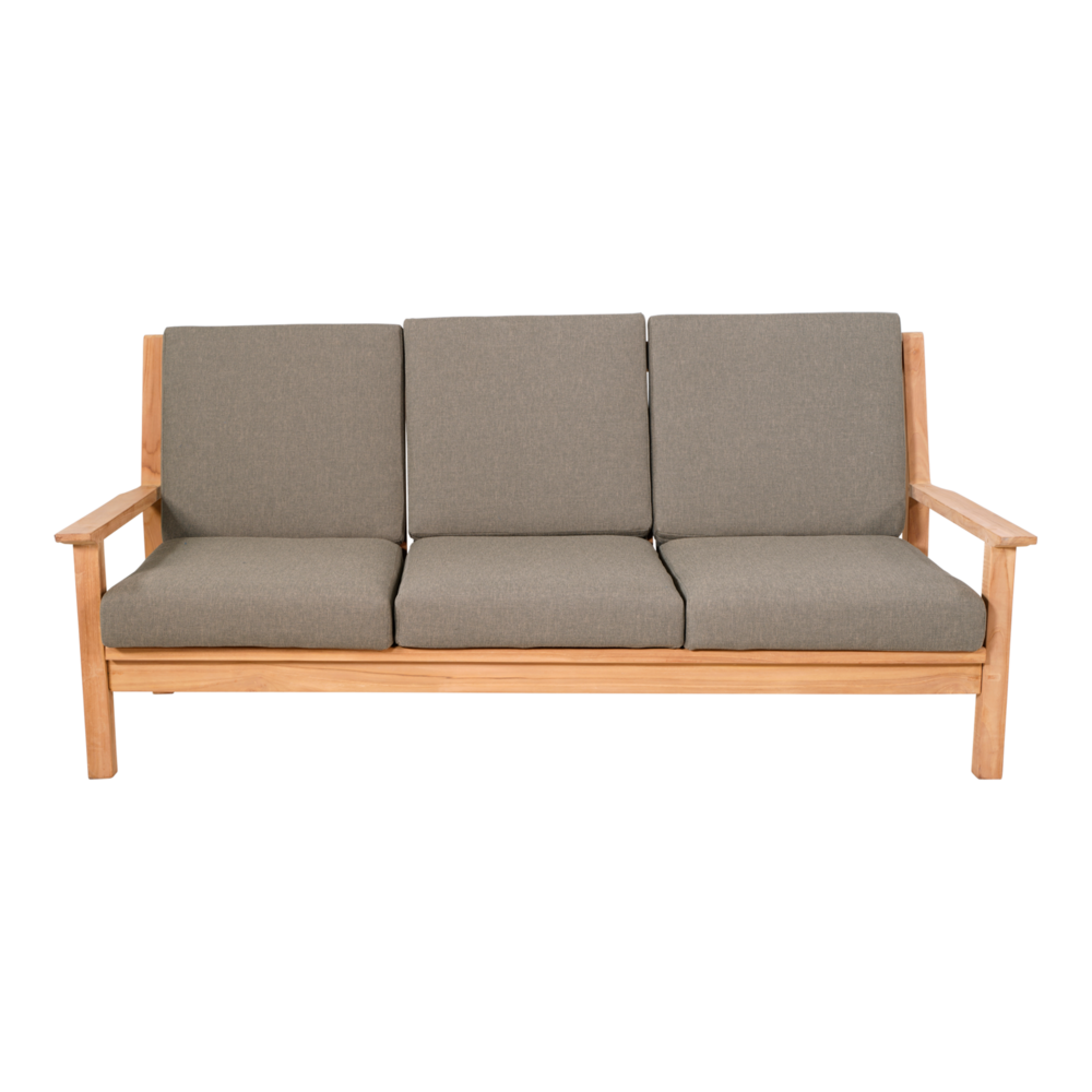 Outdoor Living - Loungebank teak 180cm, incl. kussen