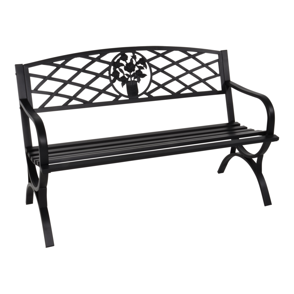 Outdoor Living - Bank Oxford zwart 127cm