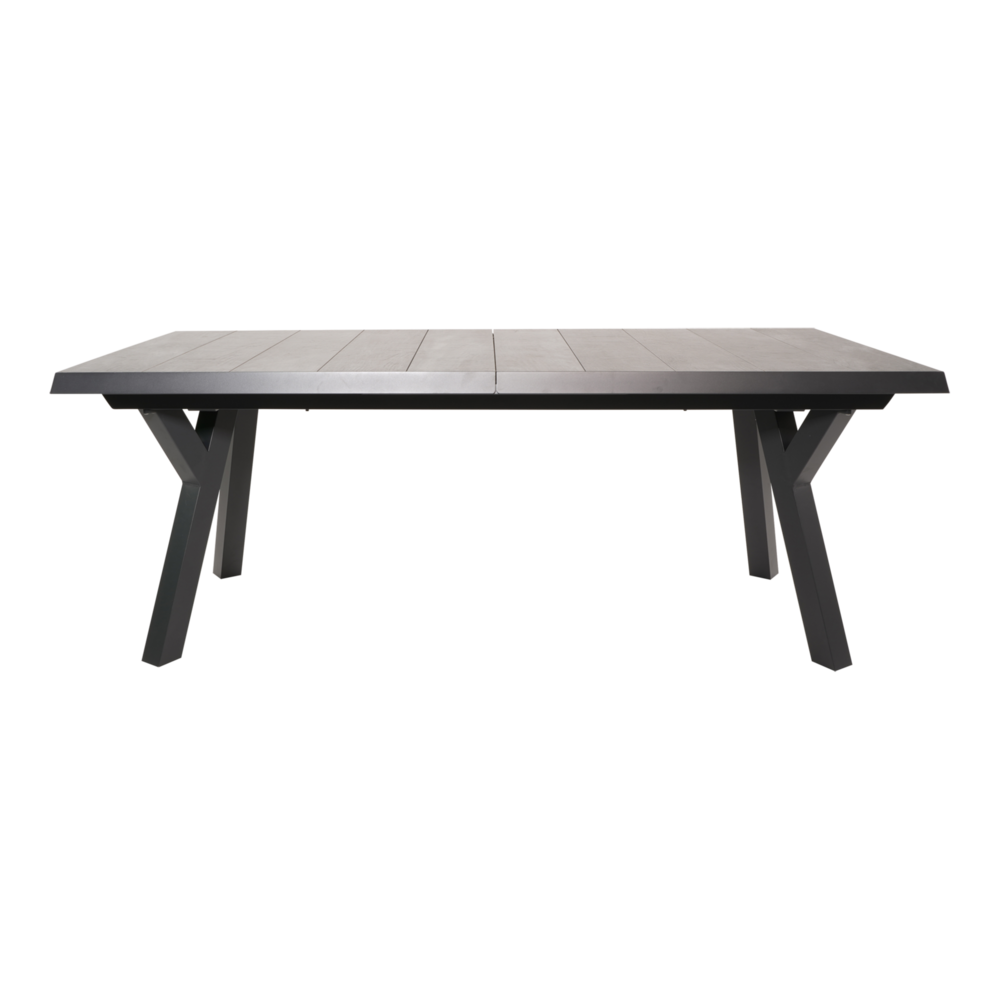 Outdoor Living -  Uittrektafel Castilla 2.0 Negro Exclusive 204-264x102cm