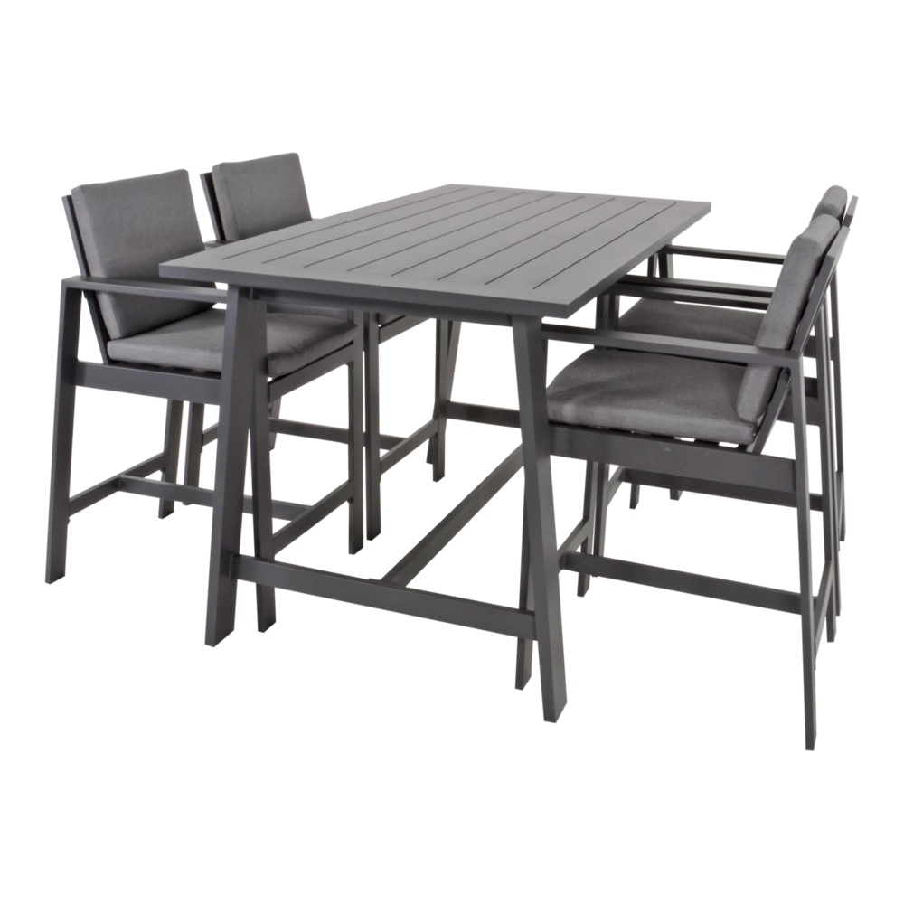 Outdoor Living - Barstoel Malibu Antraciet - Set van 2 stuks