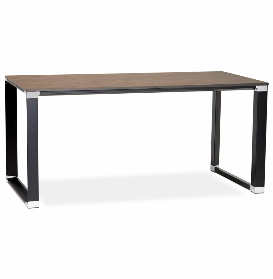 Bureau WARNER Walnoot-Zwart 160x80cm