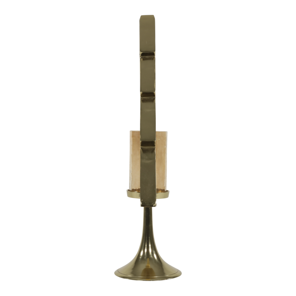 Outdoor Living - Kerstboom Aurum met windlicht alu goud met goud glas 70cm