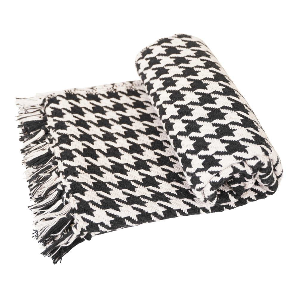 Outdoor Living - Plaid Pied-de-poule, 125x150cm