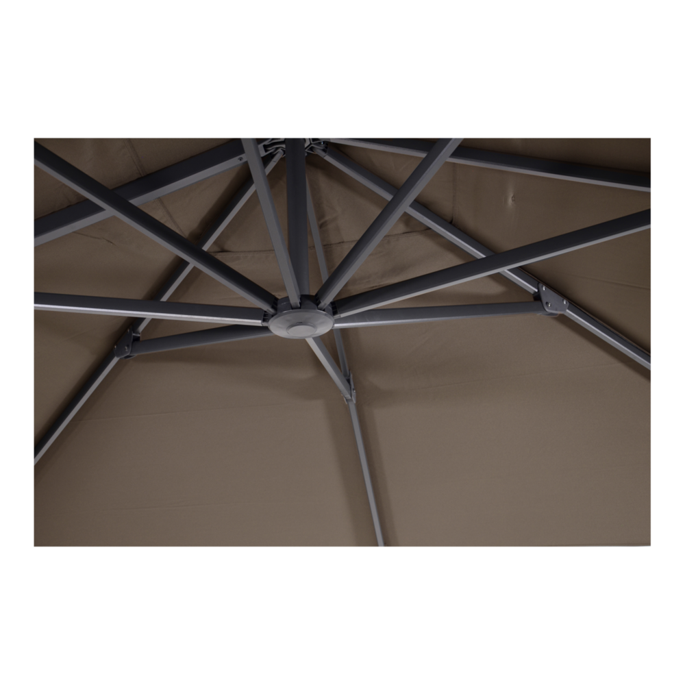 Outdoor Living - Zweefparasol Taurus taupe 3x4mtr
