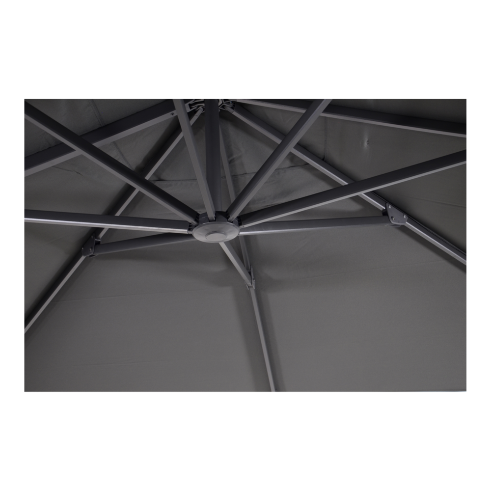 Outdoor Living - Zweefparasol Taurus grijs &Oslash;3,5mtr