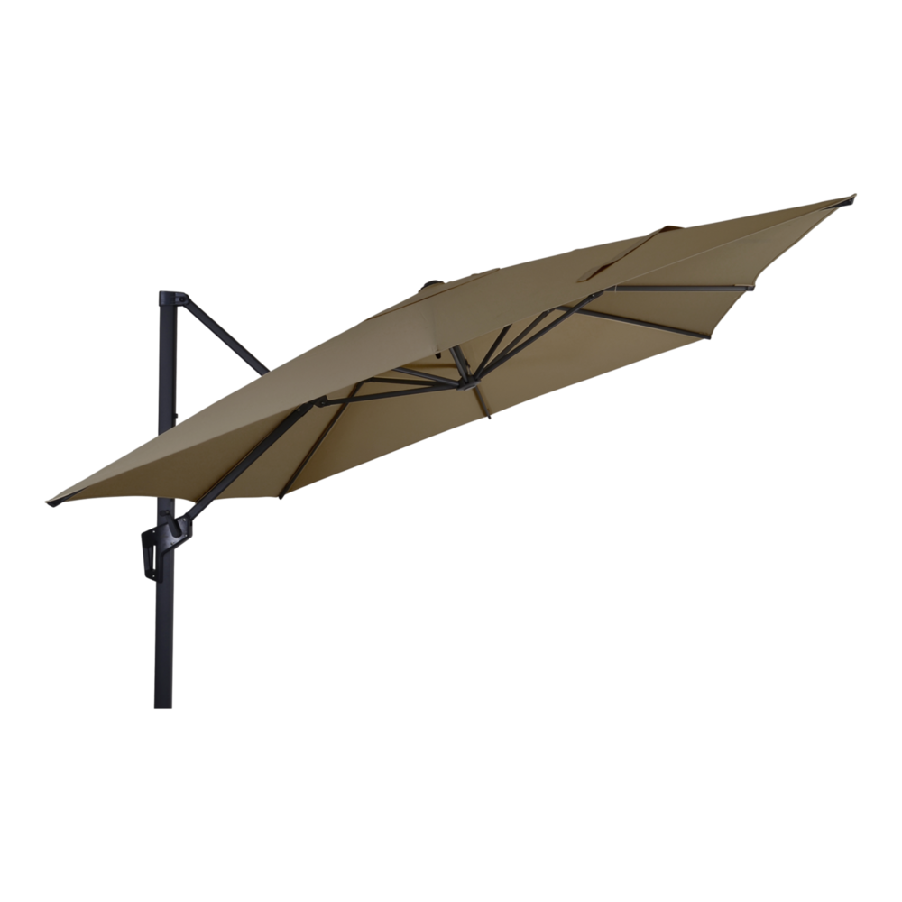 Zweefparasol-Libra-taupe-2,5x2,5mtr