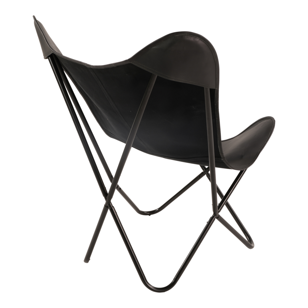 Outdoor Living - Vlinderstoel Cabra Zwart 75x75x87cm