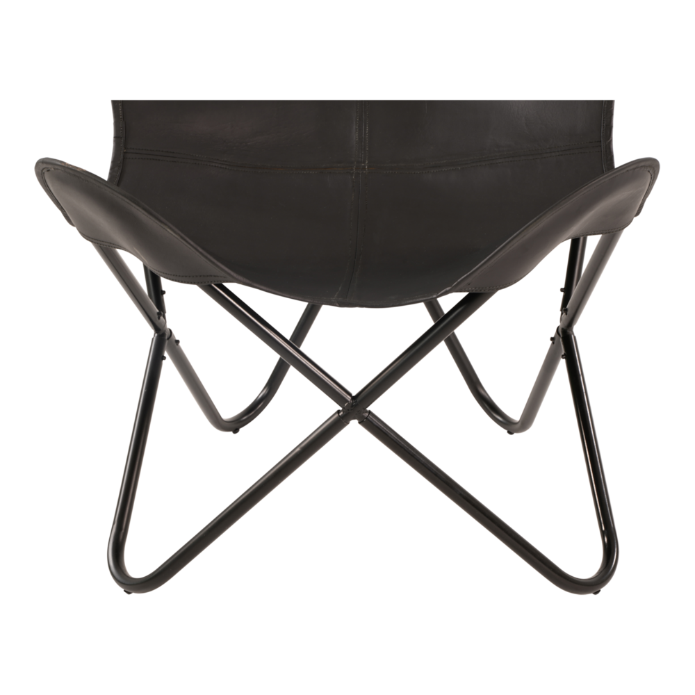 Outdoor Living - Vlinderstoel Cabra Zwart 75x75x87cm
