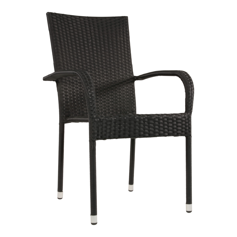 Outdoor Living - Stapelstoel Corona zwart