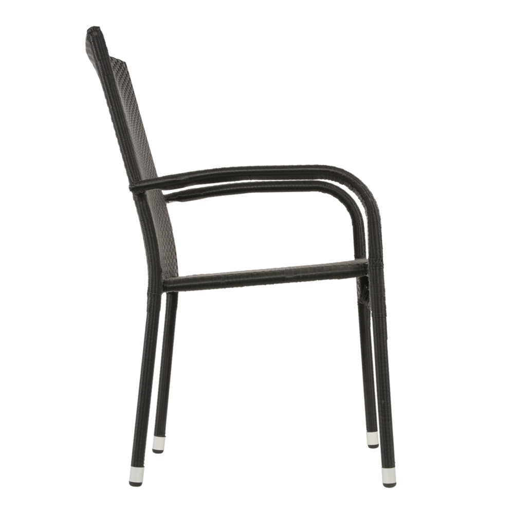 Outdoor Living - Stapelstoel Corona zwart