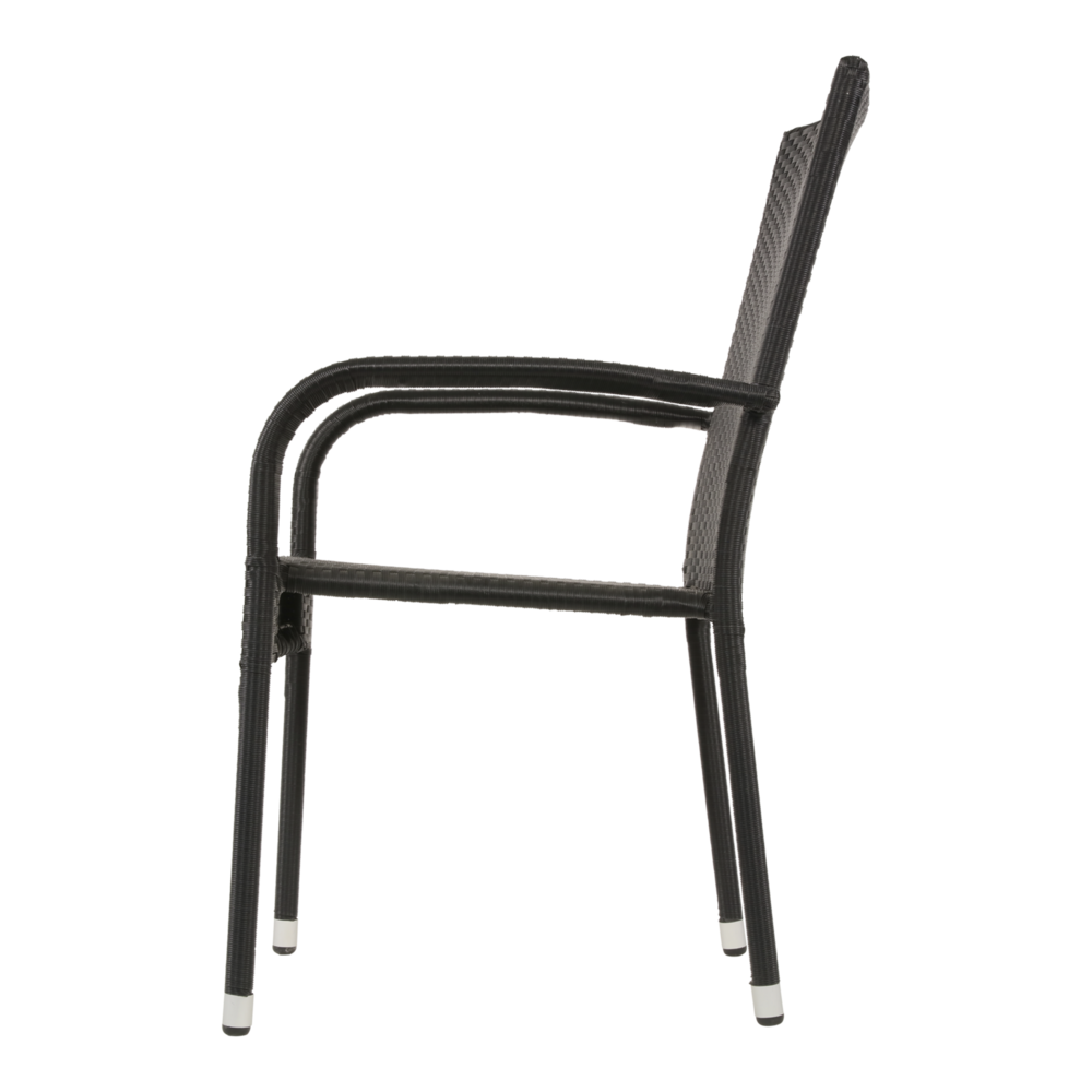 Outdoor Living - Stapelstoel Corona zwart