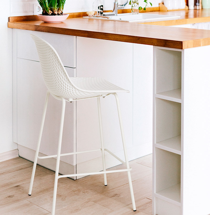 Maysun - Design Barkruk - ELFY MINI Wit
