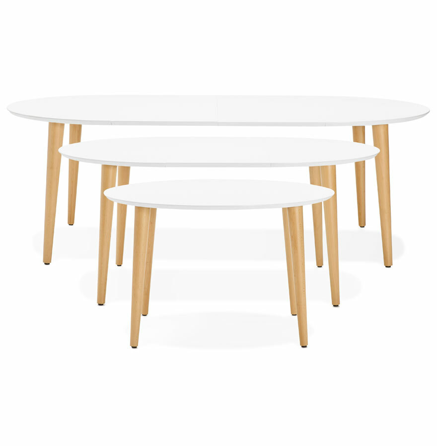 Maysun - Design Eettafel - NURA Wit
