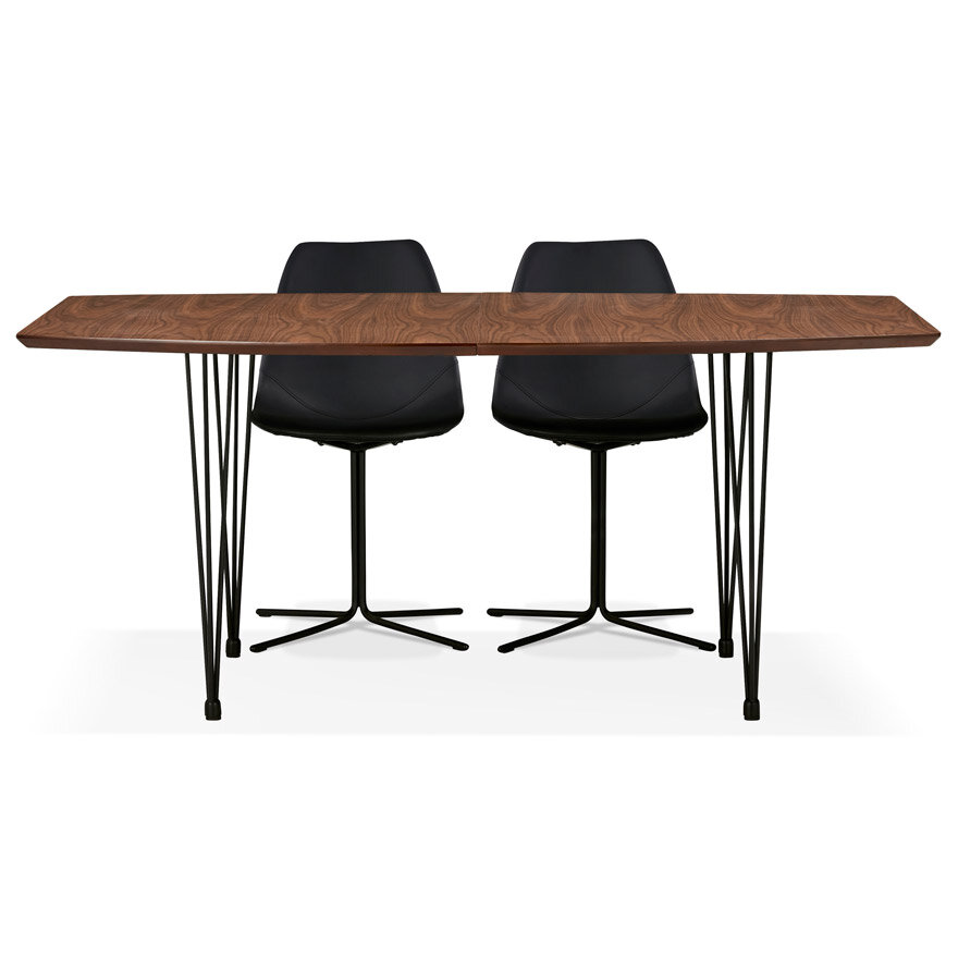 Maysun - Design Eettafel - STACY Walnoot Uitschuifbaar