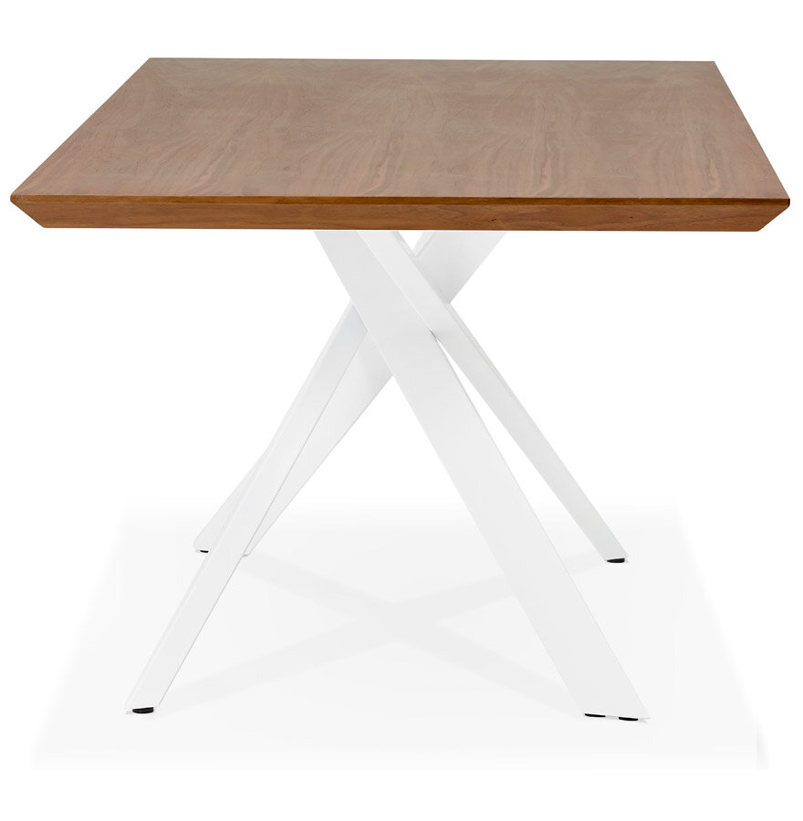 Maysun - Design Eettafel - ROXAN Walnoot - Wit 200x100cm