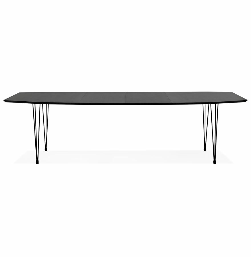 Maysun - Design Eettafel - STACY Zwart Uitschuifbaar