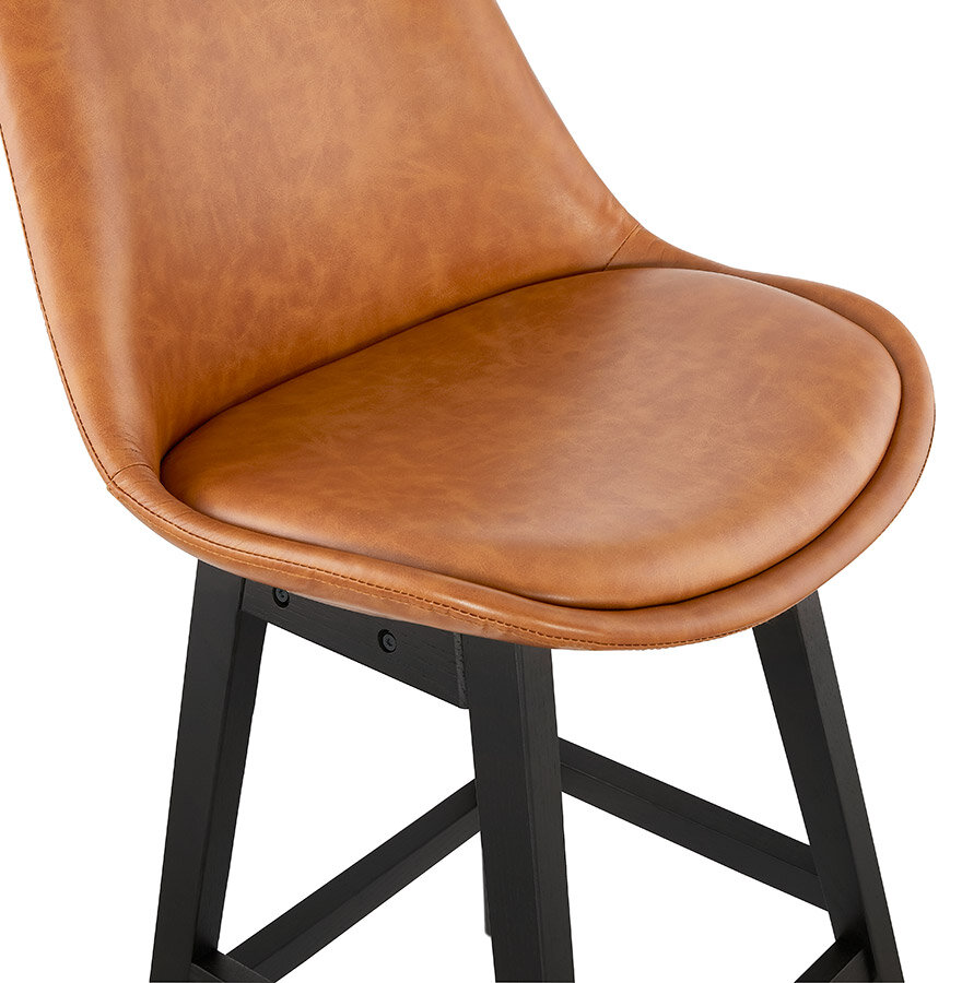 Maysun - Design Barkruk - JANE Bruin - Zwart