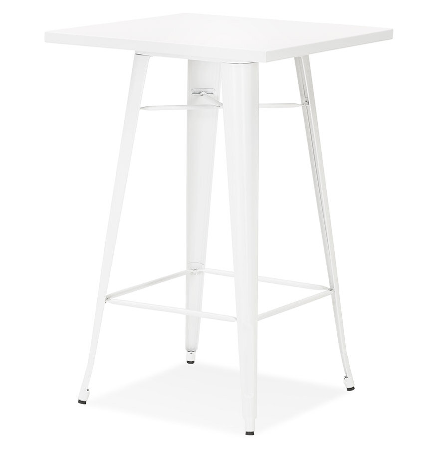 Maysun - Bartafel - TRISTAN Wit - Wit 70x70x105,5cm