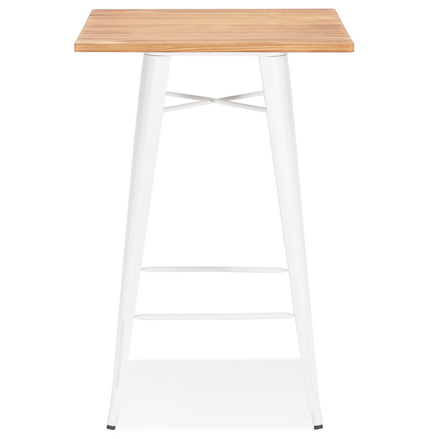 Maysun - Bartafel - FRENK Bruin - Wit 70x70x105,5cm