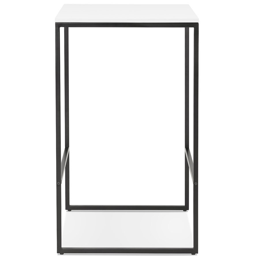 Maysun - Bartafel - MILES Wit - Zwart 60x60x102cm