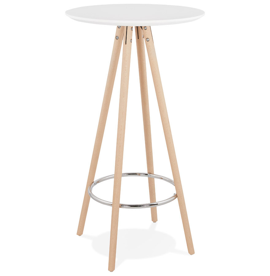 Maysun - Bartafel - DAWID Wit - Naturel &Oslash;60x110cm