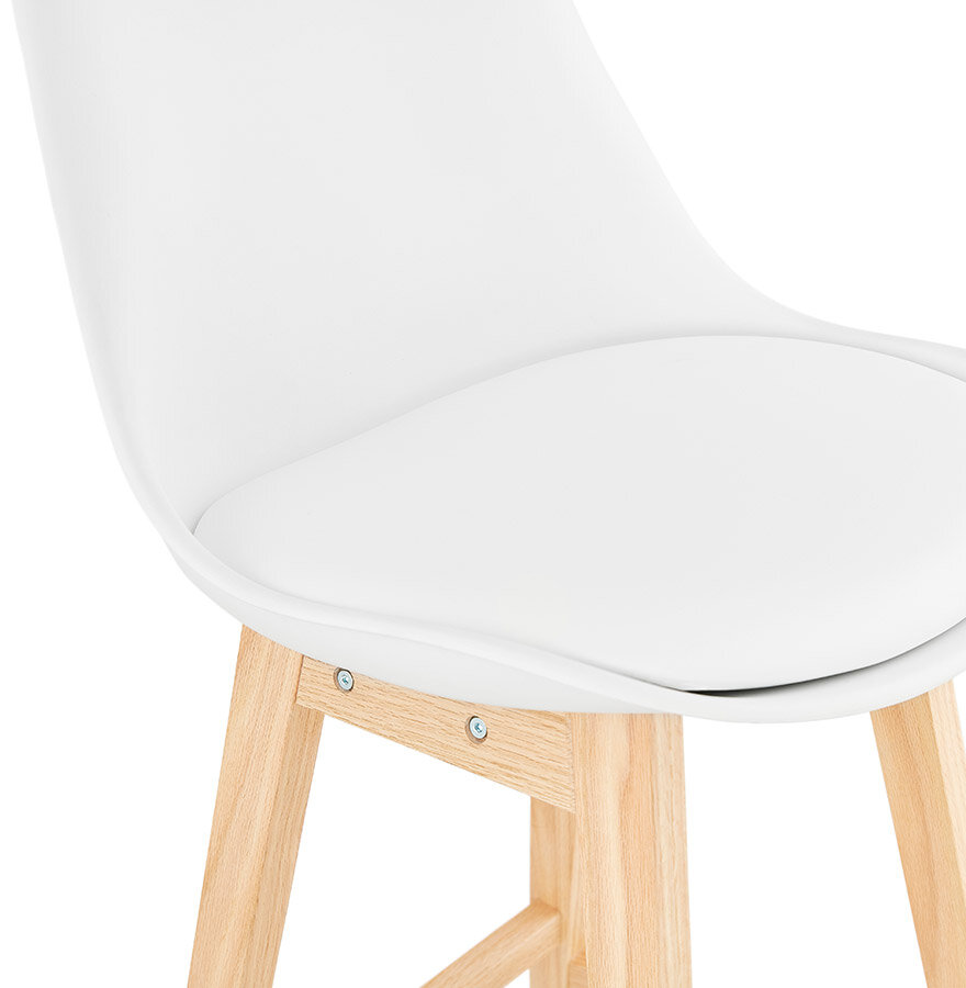 Maysun - Design Barkruk - ANIEK Wit - Naturel