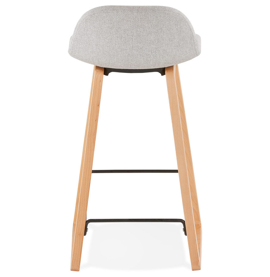 Maysun - Design Barkruk - TYRA MINI Licht Grijs - Naturel