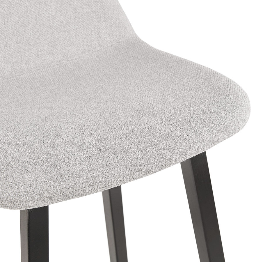 Maysun - Design Barkruk - TYRA MINI Licht Grijs - Zwart