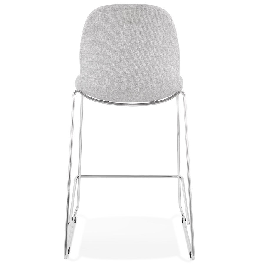 Maysun - Design Barkruk - PUCK MINI Licht Grijs - Chroom