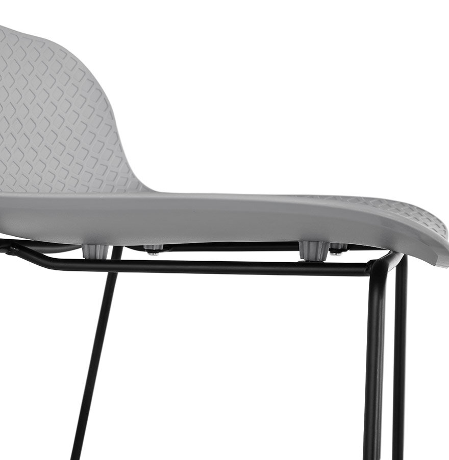 Maysun - Design Barkruk - SHEILA Grijs - Zwart
