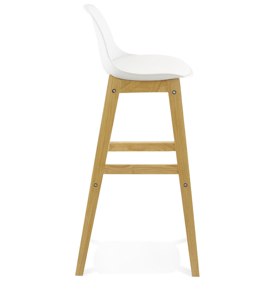 Maysun - Design Barkruk - ELISE Wit - Naturel