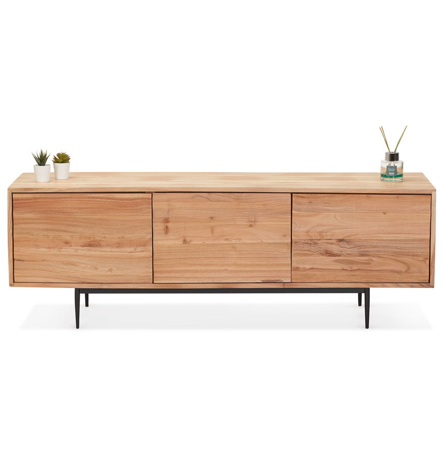 Maysun - TV Meubel - BERBER - Naturel - Zwart 147x39x50cm