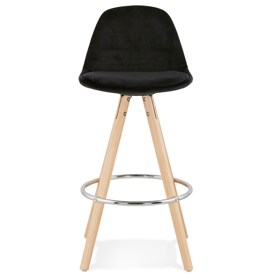 Maysun - Design Barkruk - FRANKA MINI 65 Zwart - Naturel