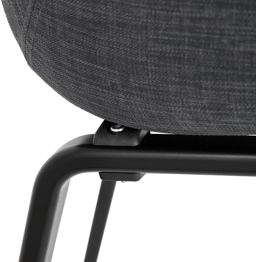Maysun - Design Stoel - ELENA Donkergrijs - Zwart