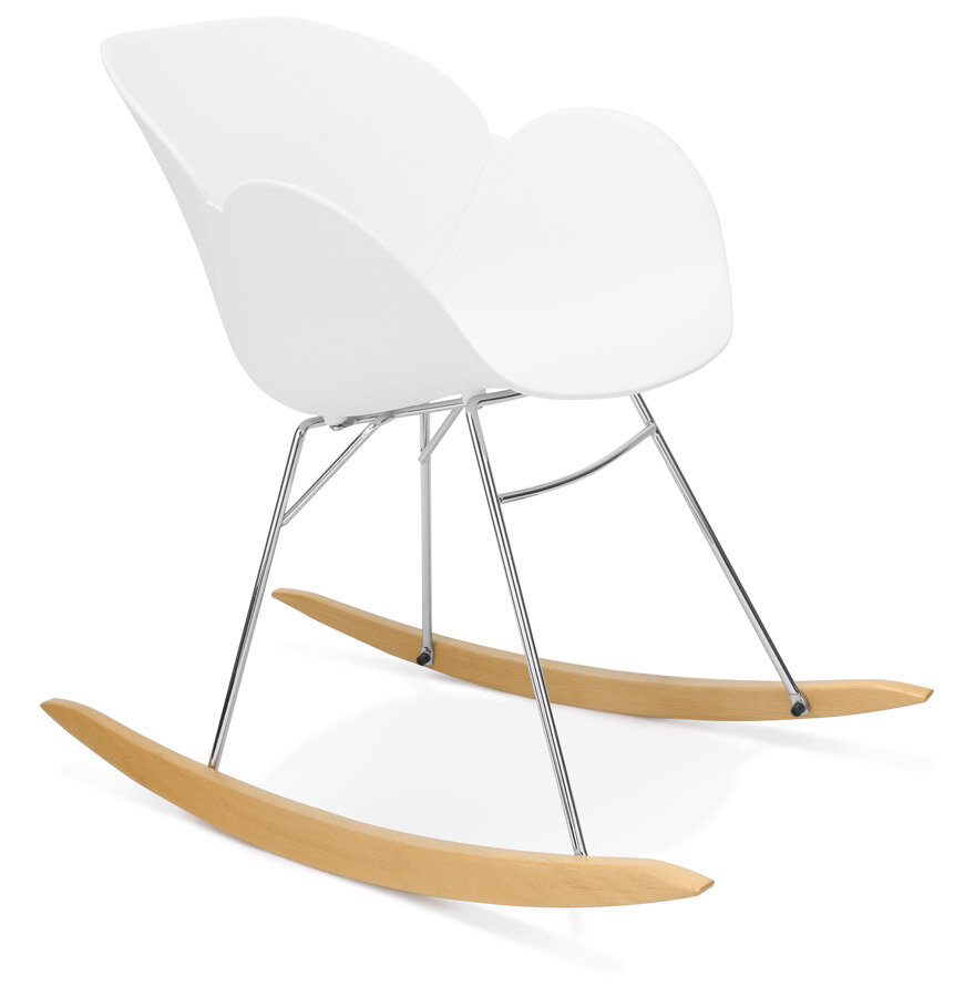 Maysun - Design Schommelstoel - KIMBER Wit