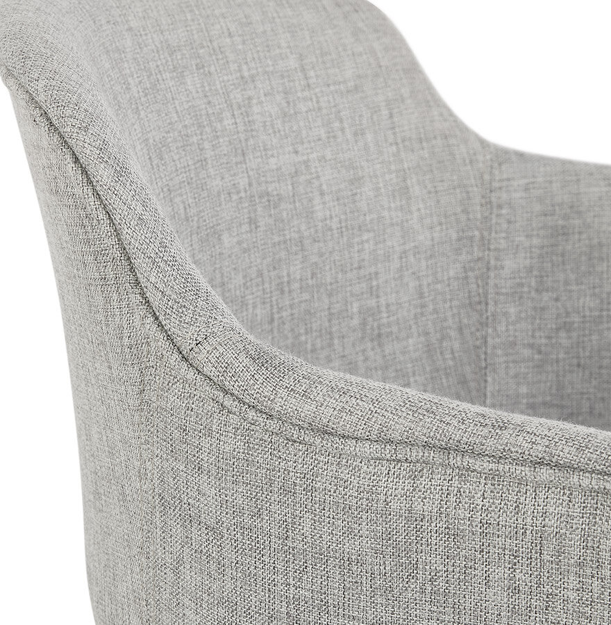 Maysun - Design Stoel - NOREEN Lichtgrijs - Zwart