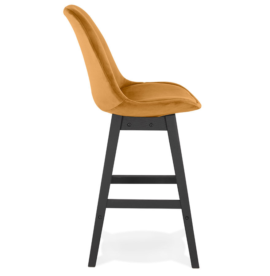 Maysun - Design Barkruk - BABETTE MINI Mustard - Zwart