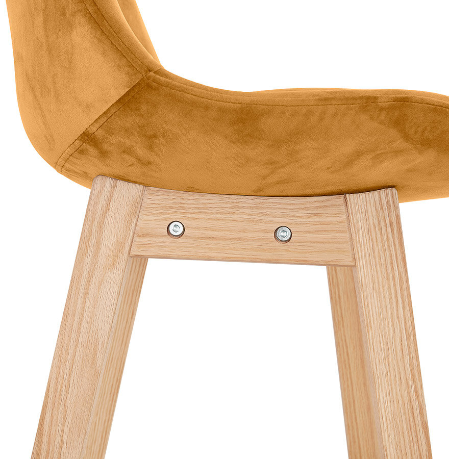 Maysun - Design Barkruk - BABETTE Mustard - Naturel