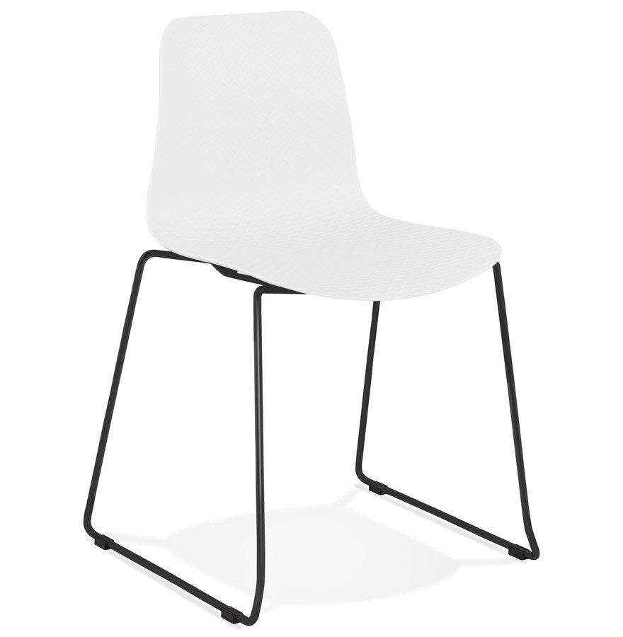 Maysun - Eetkamerstoel - BECKY Wit - Zwart