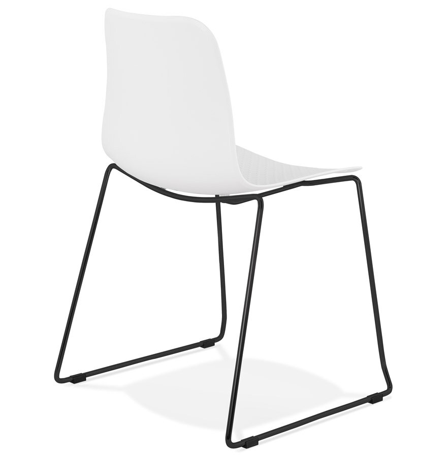 Maysun - Eetkamerstoel - BECKY Wit - Zwart