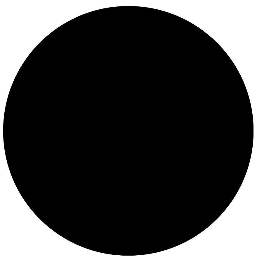 Maysun - Tafelblad - HORECA Rond Zwart 60x2cm