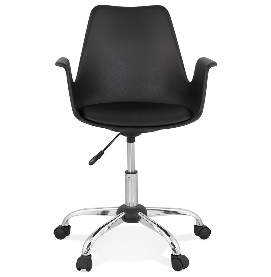 Maysun - Bureaustoel - BERGEN Zwart - Chroom