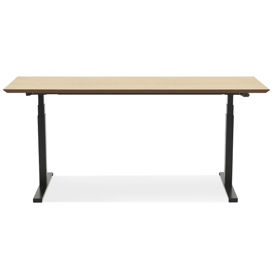 Maysun - Elektrisch Zit-Sta Bureau - COMFORT Naturel - Zwart 180x90cm